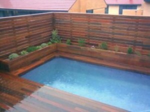Jardinière Iroko